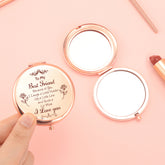 โจ Exclusive Blessings! 65mm Rose Gold Button Makeup Mirror โจ Double-sided, 2x magnification, HD glass, ready to ship! Perfect gift for any festive occasion! ๐น๐